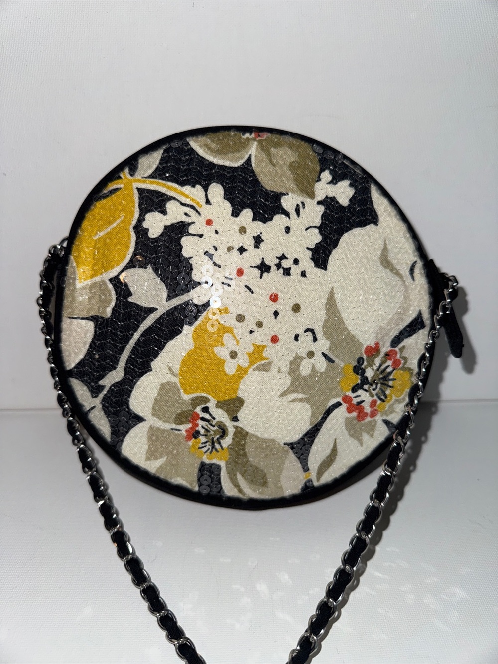 Vera Bradley Shimmer Evening Bag Retired Dogwood - Picture 5 of 6